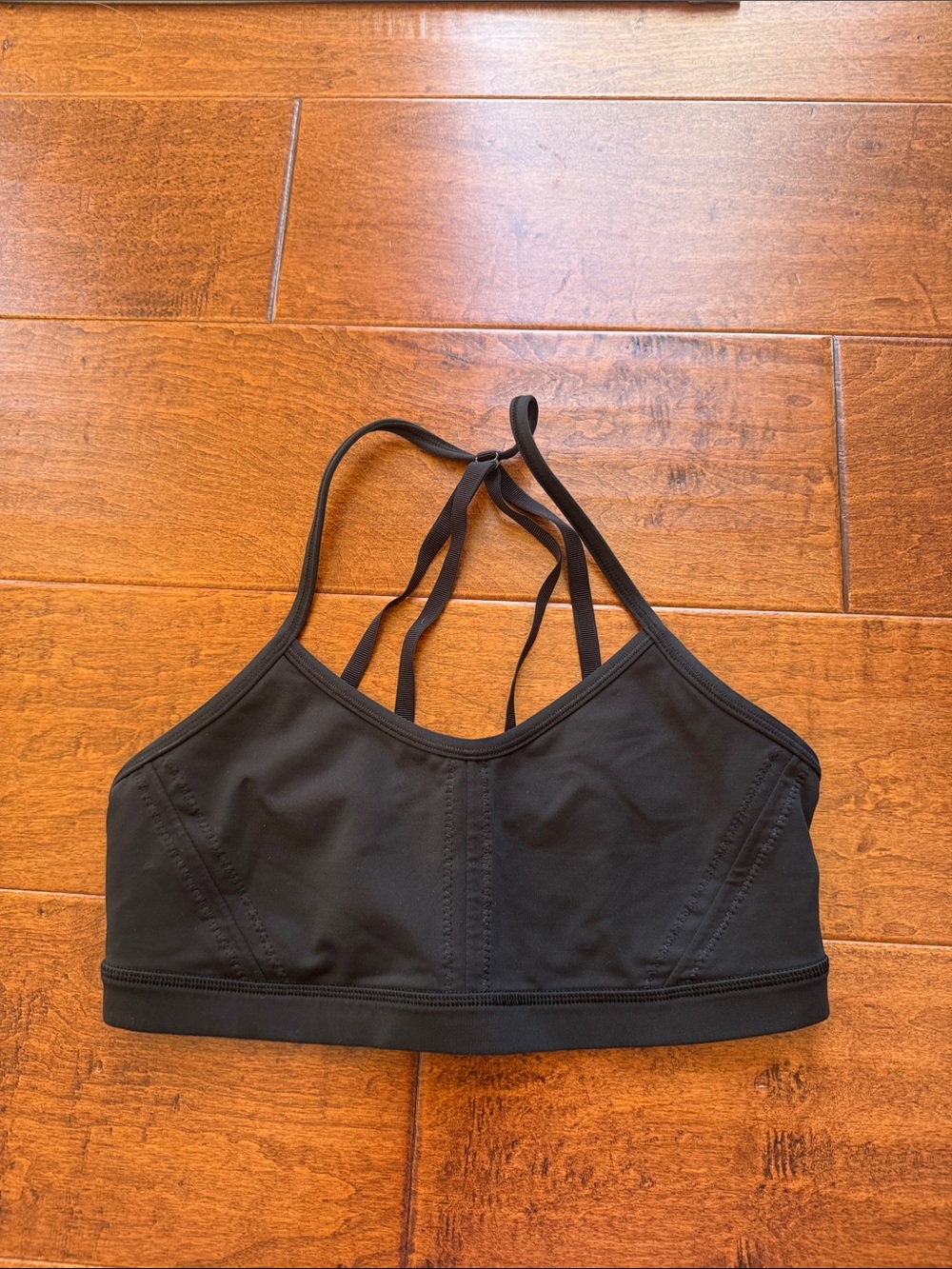 lululemon athletica Black Strappy Sports Bralette